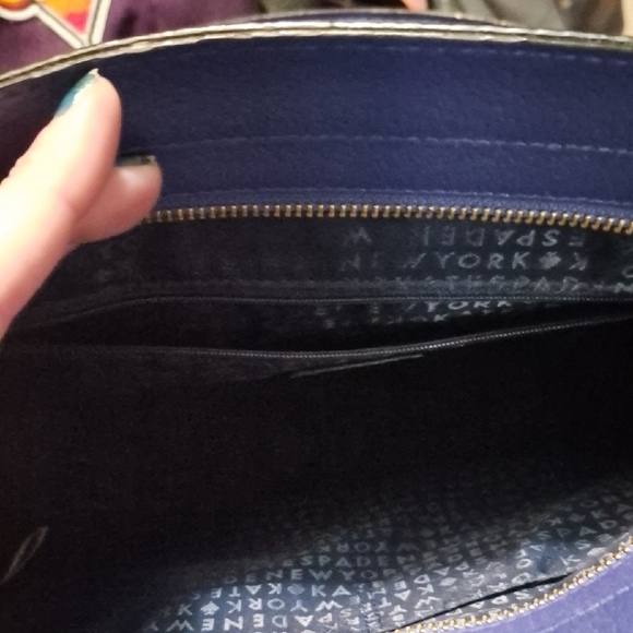 Kate Spade Navy Blue Satchel - Picture 3 of 6